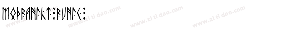 Modraniht Runic字体转换
